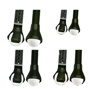 Golf Ball Retriever Set, 4pcs (2X 3-Prong and 2X Suction Cup) Golf Ball Grabbers for Putter End, No Bending, Quick Install, Durable Golf Accessories for Seniors & Golf Lovers
