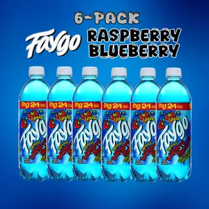 Faygo Raspberry Blueberry Soda Pop 6-pack 24oz Exotic Soda - Beverage - Flavor Drink