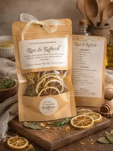 Rise & Refresh Simmer Pot Blend | Lemon Rosemary Mint Stovetop Potpourri | Natural Home Fragrance | Spring Reset Scent