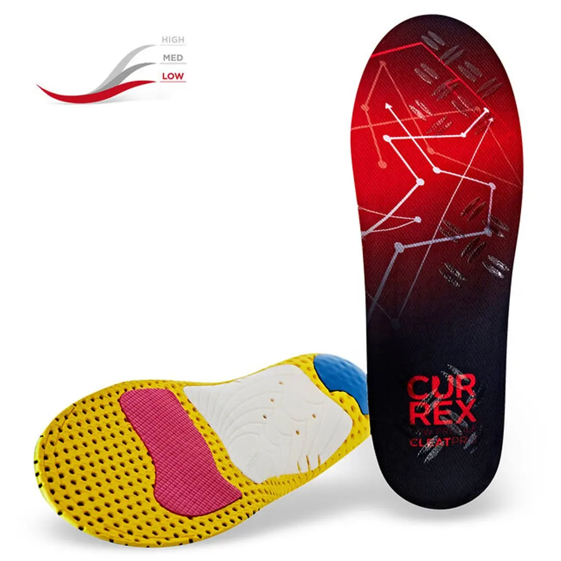 CURREX® CLEATPRO™ Insoles Low - Red