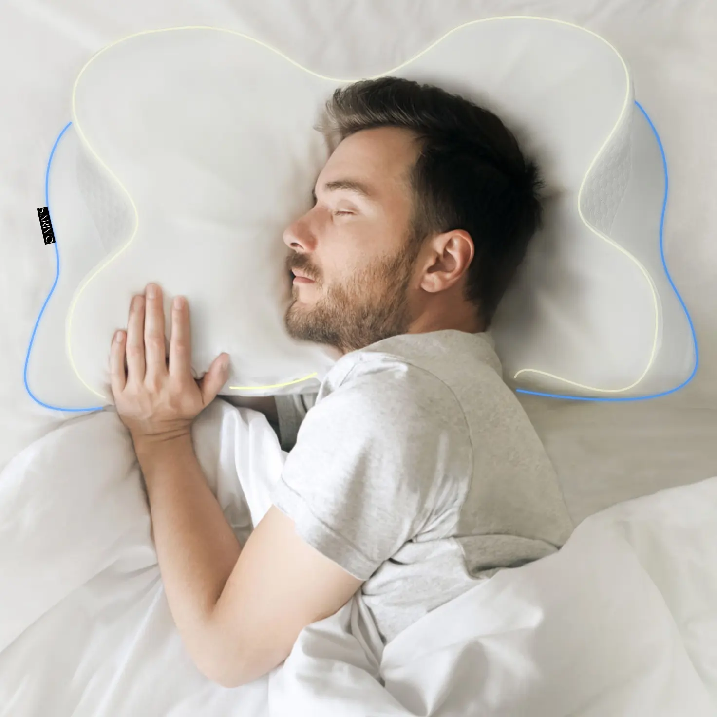 Sarivo Cervical Pillow for Neck and Shoulder Pain Relief | Sarivo’s Best Bed Pillow for Neck Pain