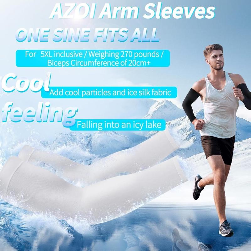 Arm Sleeves Cooling Sports Sleeve Arm Compression Sleeve UV Sun Protection UPF 50 Tattoo Cover Up for Outdoor