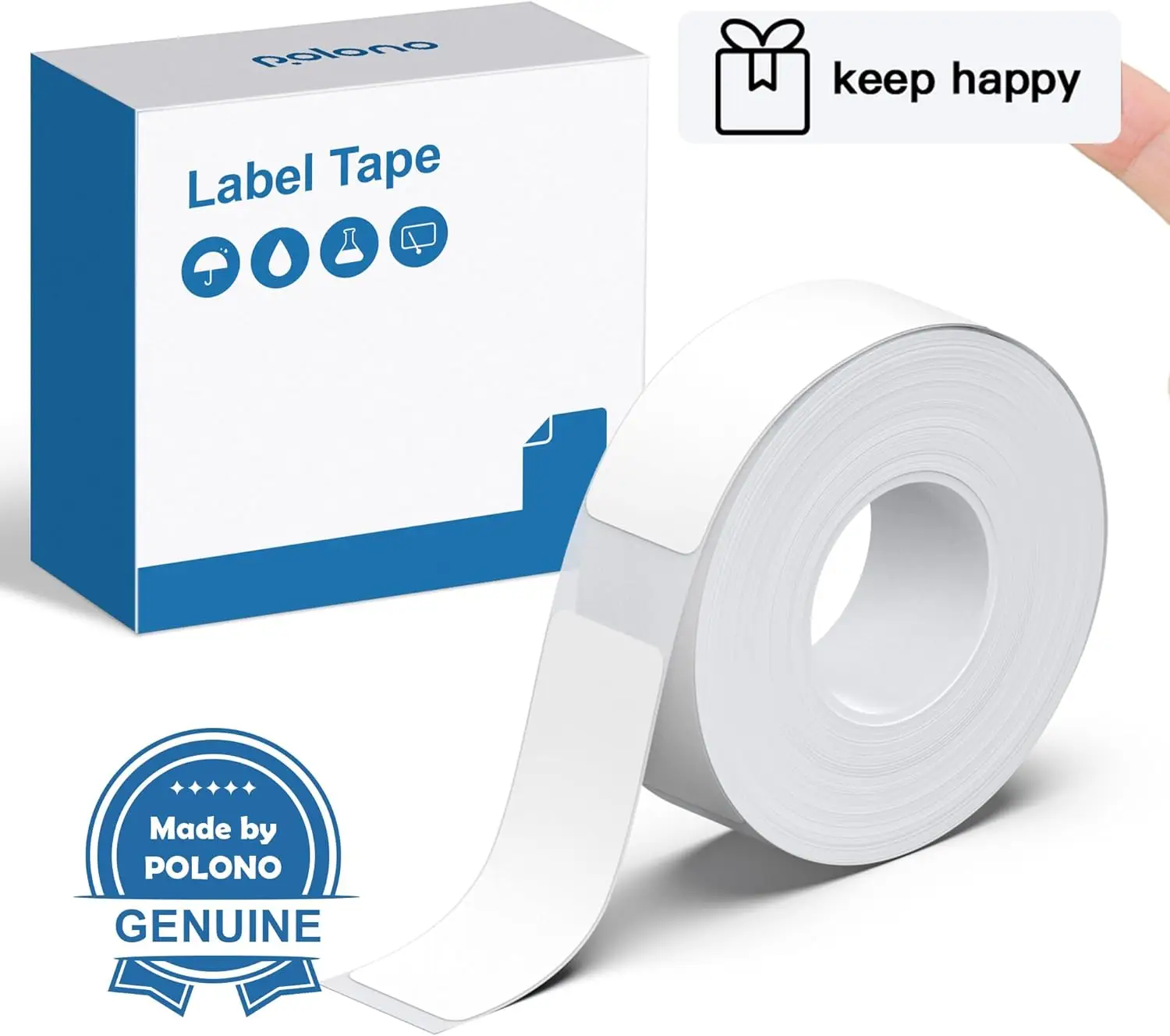 Genuine P31s and P21 Label Printer Tape.(14x40mm(0.59"x1.57"), Adapted Label Print Paper, 180 Tapes/Roll