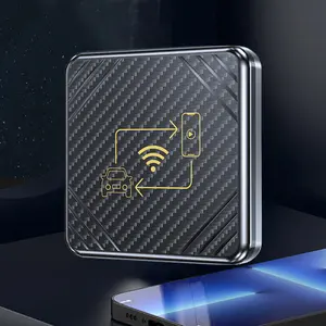 Wireless CarPlay Android Auto Box Carplay AI Box Plug and Play Wireless CarPlay Adapter Mirrorlink Auto Connect WiFi BT Voice Control Support Car with OEM Wired CarPlay/Android Auto