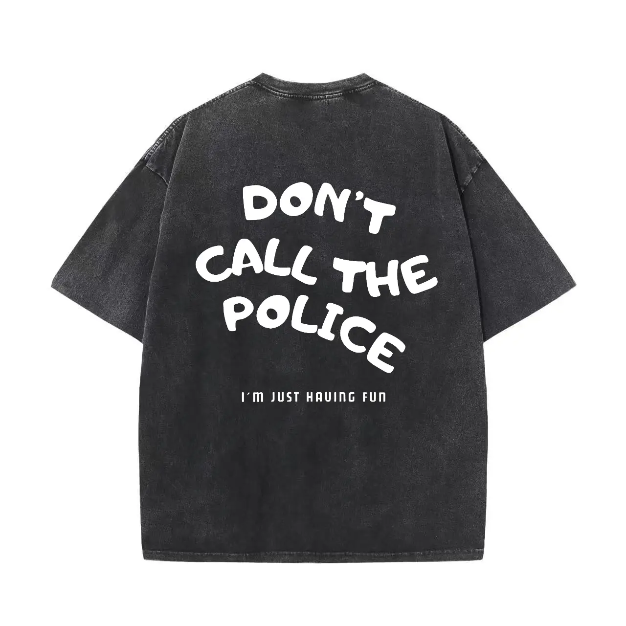 Washed T-shirt-black