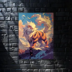 Arcanine Pokemon Anime Wall Art Poster, Modern Wall Art, Anime Gifts, Wall Decor