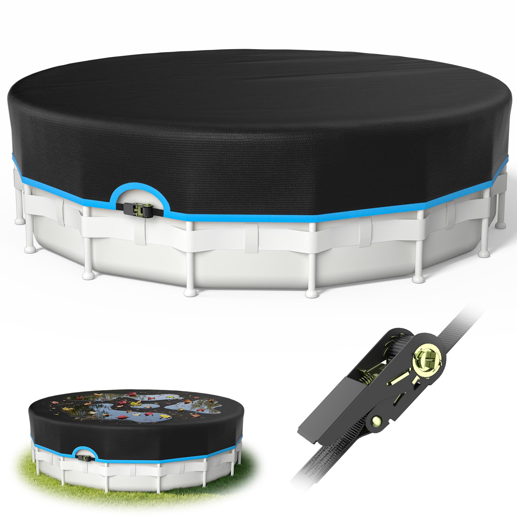 for outdoor  framed above-ground , made of Oxford fabric as a Four seasons  protector, equipped  heavy-duty mechanical buckles and straps, waterproof   , suitable for framed  and hot tubs.