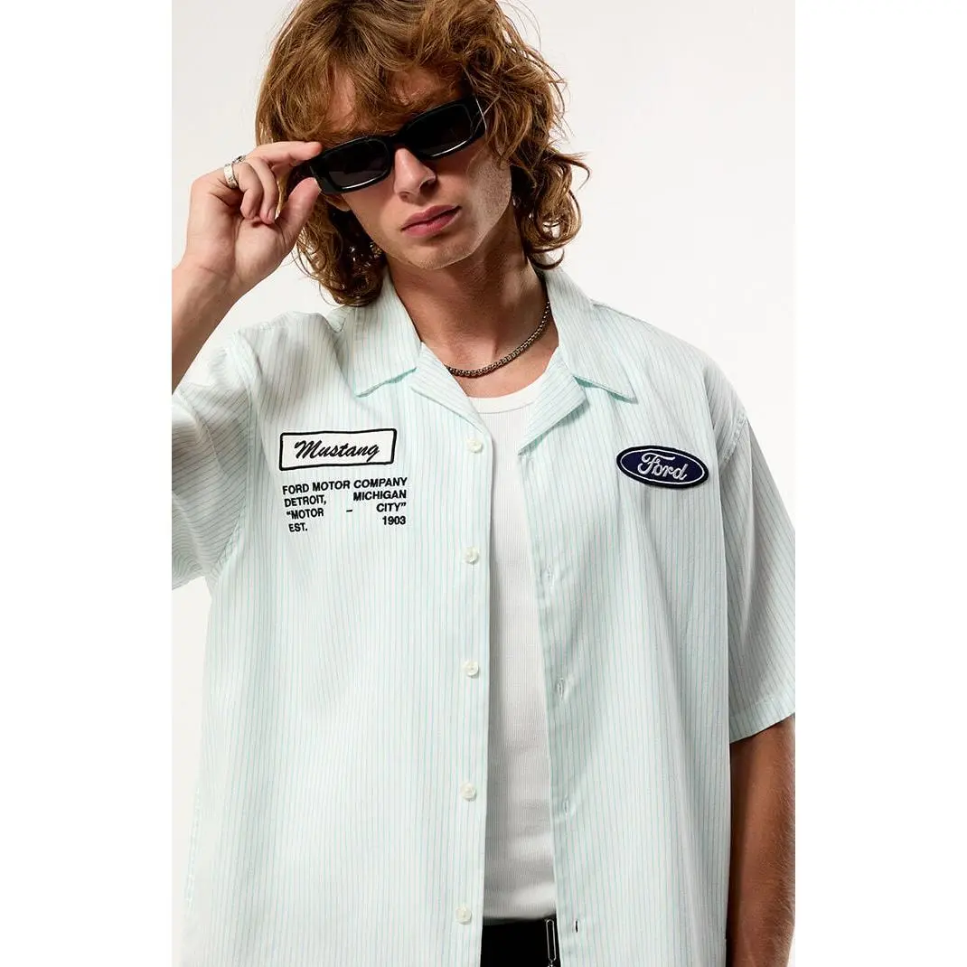 FORD Men's Crew Camp Shirt FORD Men's Crew Camp Shirt