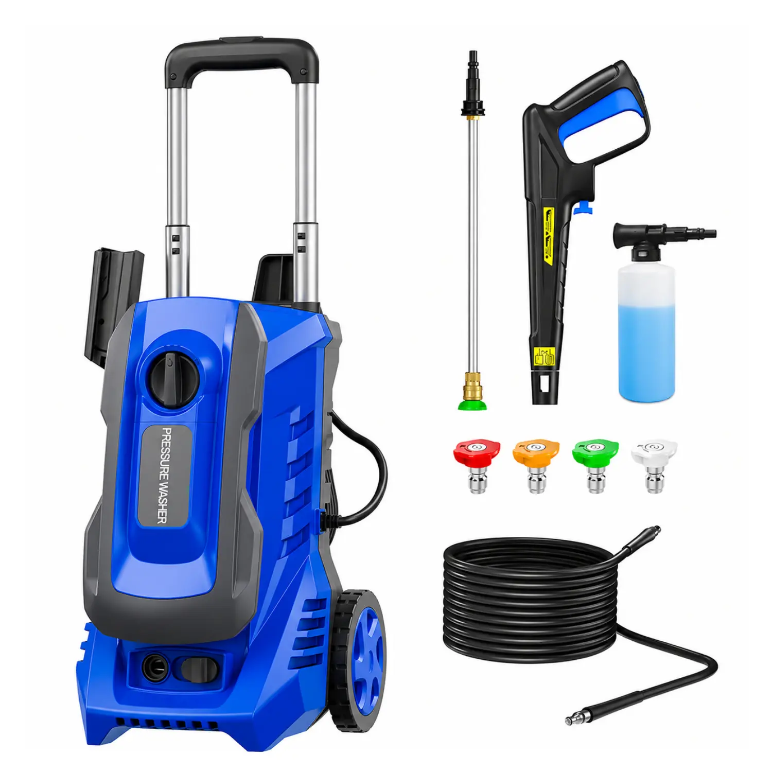 Pressure Washer, Heavy-Duty Power Cleaning Tool for Outdoor Surfaces (Driveways, Patios)