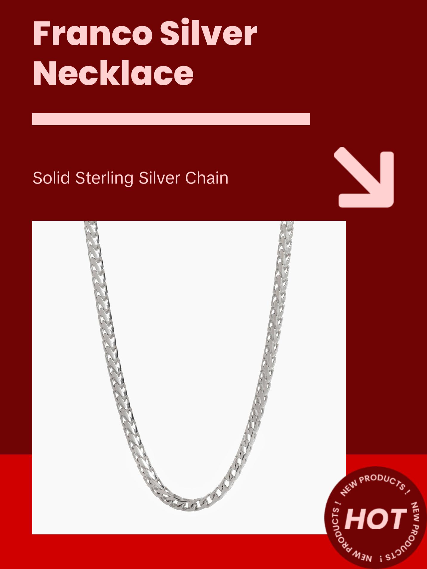 3mm Silver Franco Chain