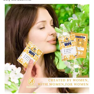 Feminine Wet Wipes for Women Individually Wrapped Flushable Wipes Travel Size Created by Women for Women