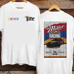Miller Lite Racing Vintage Style Unisex T-shirt, Miller Lite Tee Shirt, Vintage Racing Shirt, miller light tee shirt, Miller racing shirt, Trendy Summer unisex Cotton Shirt for Women Men