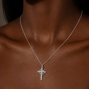 Faith Over Fear Cross Necklace