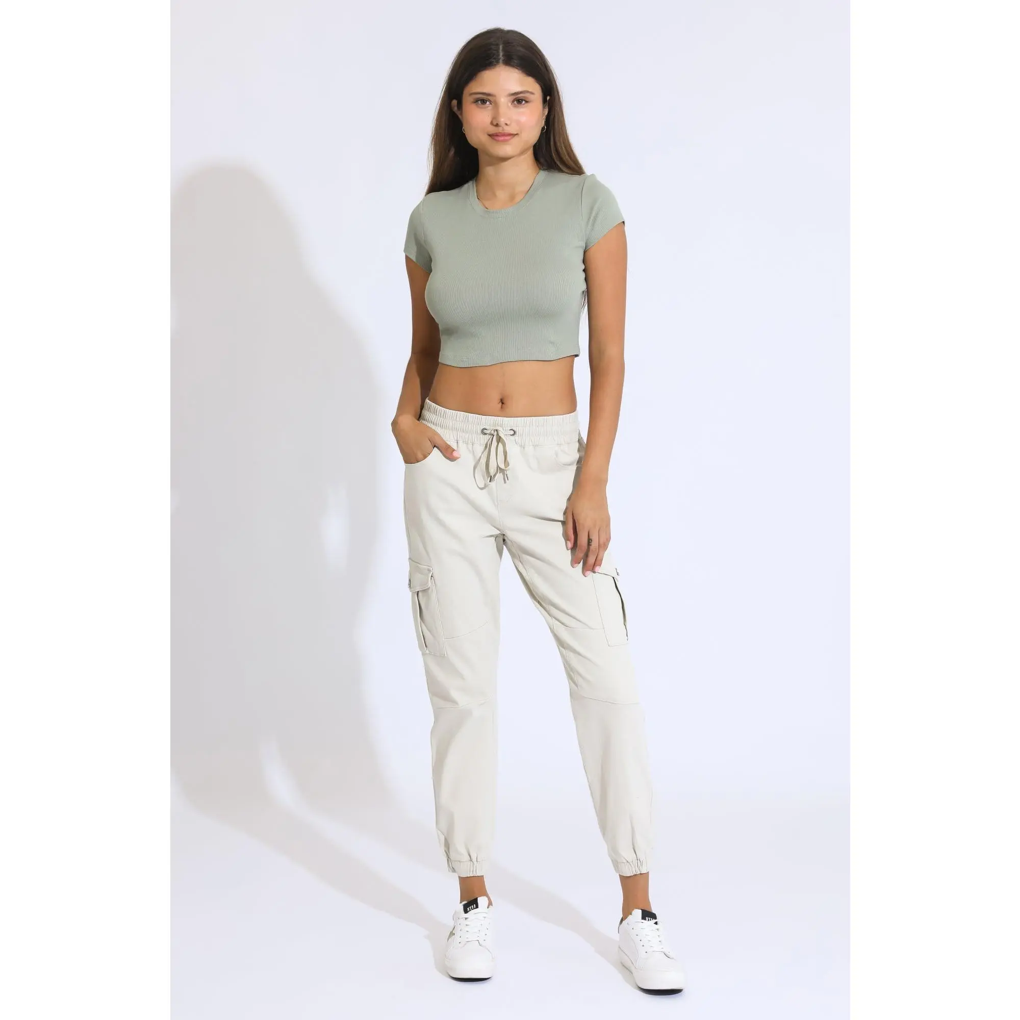 Everyday Cargo Moto Jogger - Chalk with Durable Design and Versatile Use for Everyday Casual Outings