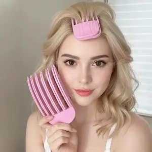 1 Set Root Volumizing Hair Clips, 1 Large + 1 Small Hair Styling Clip Set, 2pcs Fluffy Hair Clip for Natural Lift, Gentle Plastic Comb for All Hair Types, Hair Volume Tool