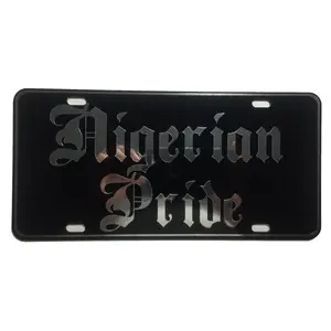 CustoMonsterDesigns Nigerian Pride Heavy Duty Aluminum License Plate