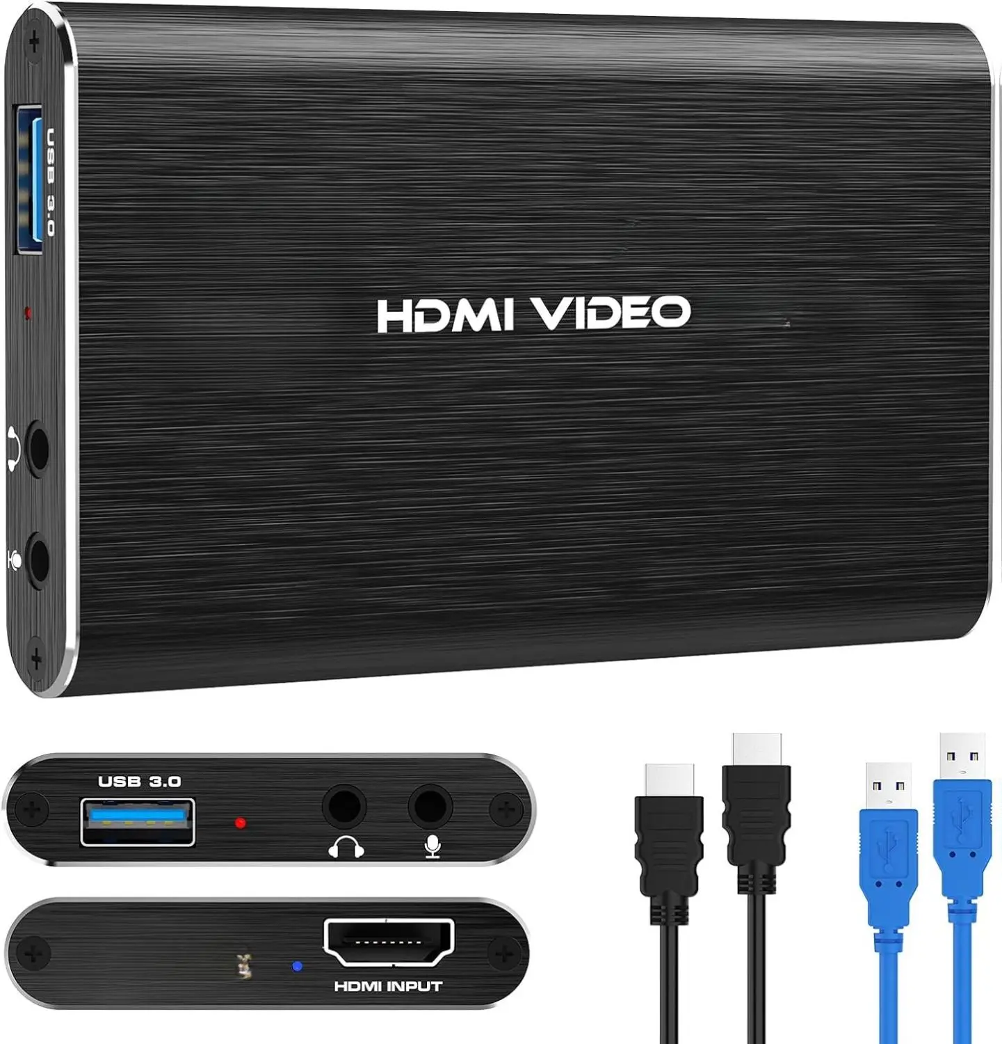 Capture Card for Nintendo Switch 4K HDMI Video 1080P 60FPS USB 3.0 Capture Card for Streaming Compatible with Camera Xbox PS4 PS5 PC OBS