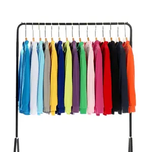 Grey polo shirt, custom-made work uniform with printed logo, team enterprise advertising T-shirt, long-sleeved work uniform T-shirt for autumn and winter.