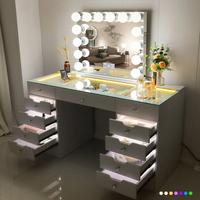 RGB Drawers with Lights 15 LED Bluetooth mirror