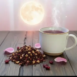 The Pink Moon Hibiscus Tea Blend - Refreshing Beverage - Fruit Sugar Sweet