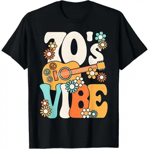 70's Vibe Shirt Funny 70s Retro Party Boho Hippie Peace Sign T-Shirt