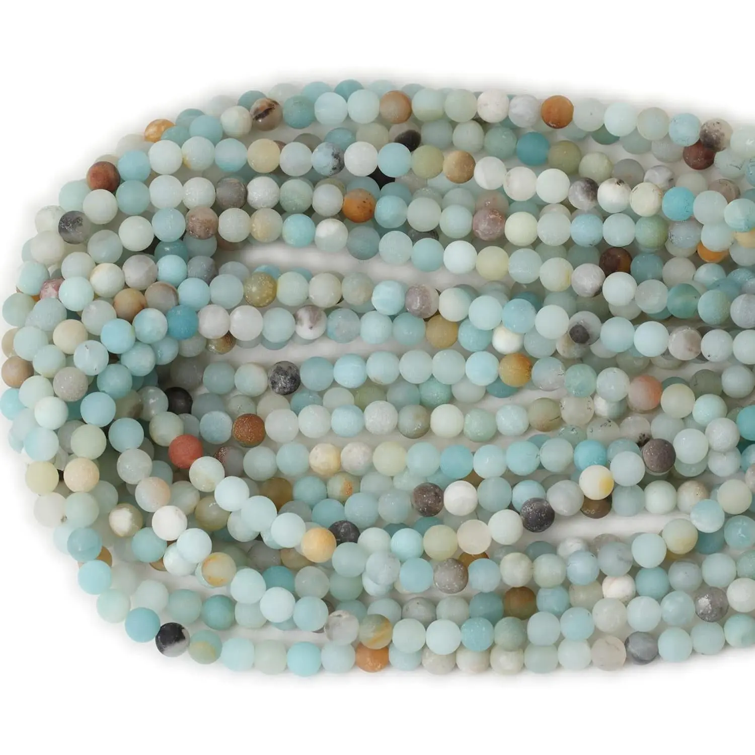 60PCS 6mm Natural Colorful Frosted Amazonite Gemstone Round Loose Beads Stone Beads for Jewelry Making DIY 1 Strand 15" 60PCS 6mm Natural Colorful Frosted Amazonite Gemstone Round Loose Beads Stone Beads for Jewelry Making DIY 1 Strand 15"