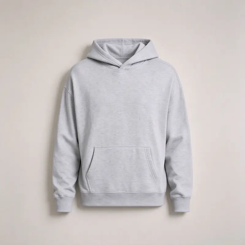Men's Plain Longsleeve Sweatshirt Hoodie - Minimalist Stylish Everyday Fit, Soft Breathable Skin-Friendly, Pockets, Casual Street Wear Top for Multi-Season Use, Longsleeves