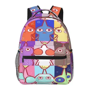 Fashion Pikmin versatile and lightweight backpack with large capacity—Pikmin daily commuter bag for outdoor hiking and business; cartoon casual Pikmin merchandise laptop daypack and school bag for women, men, and gift giving.
