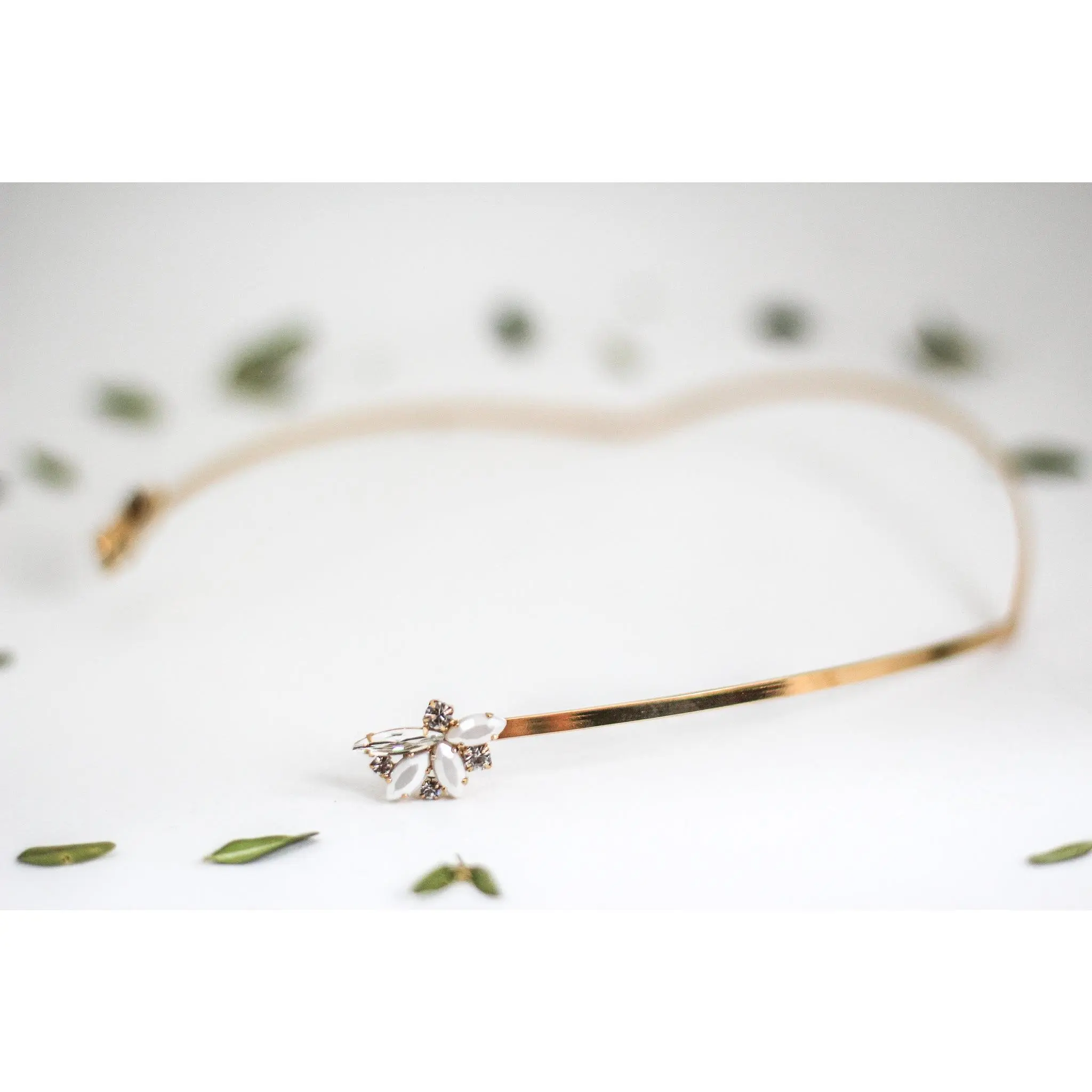 Ophelia Crystals & Pearls Cluster Goddess Crown