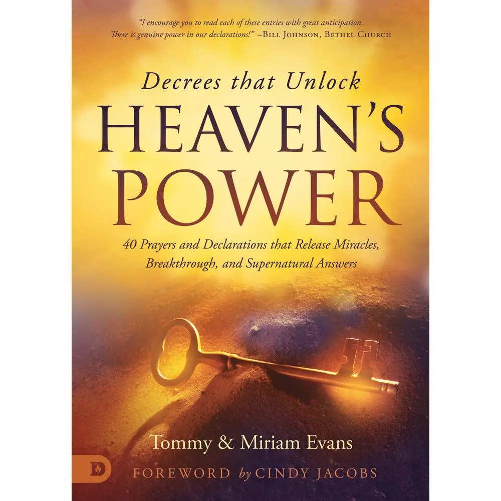 USED Book - Decrees That Unlock Heaven's Power: 40 Prayers and Declarations That Release Miracles, Breakthrough, and Supernatural Answers by Evans, Tommy (Paperback) - english