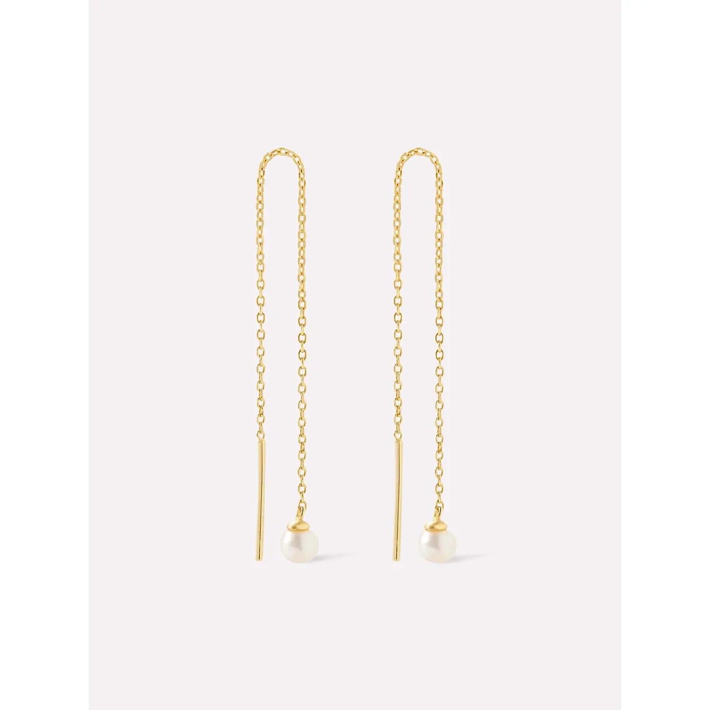 Pearl Threader Earrings - Abrielle