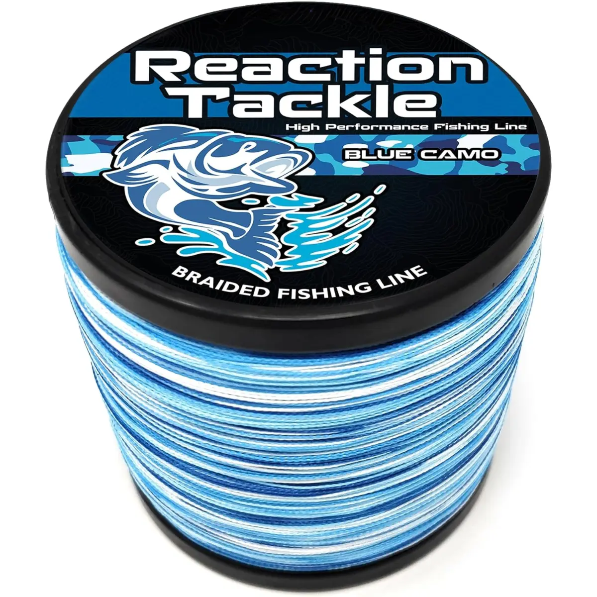 Reaction Tackle Braided Fishing Line - Pro Grade Power Performance for Saltwater or Freshwater Fish - Colored Fishing Line Braid for Extra Visibility