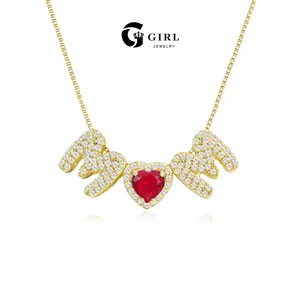 GGIRL Sparkling 14k Gold Plated Cubic Zirconia Bubble Letter "Mama" With 12 Month Colour Birthstones Heart Pendant Necklace,Dainty Jewelry Summer Match Charm Necklace for Women Mom Perfect Gift for Her/Girlfiriend/Mom on Birthday/Anniversary/Mother's Day