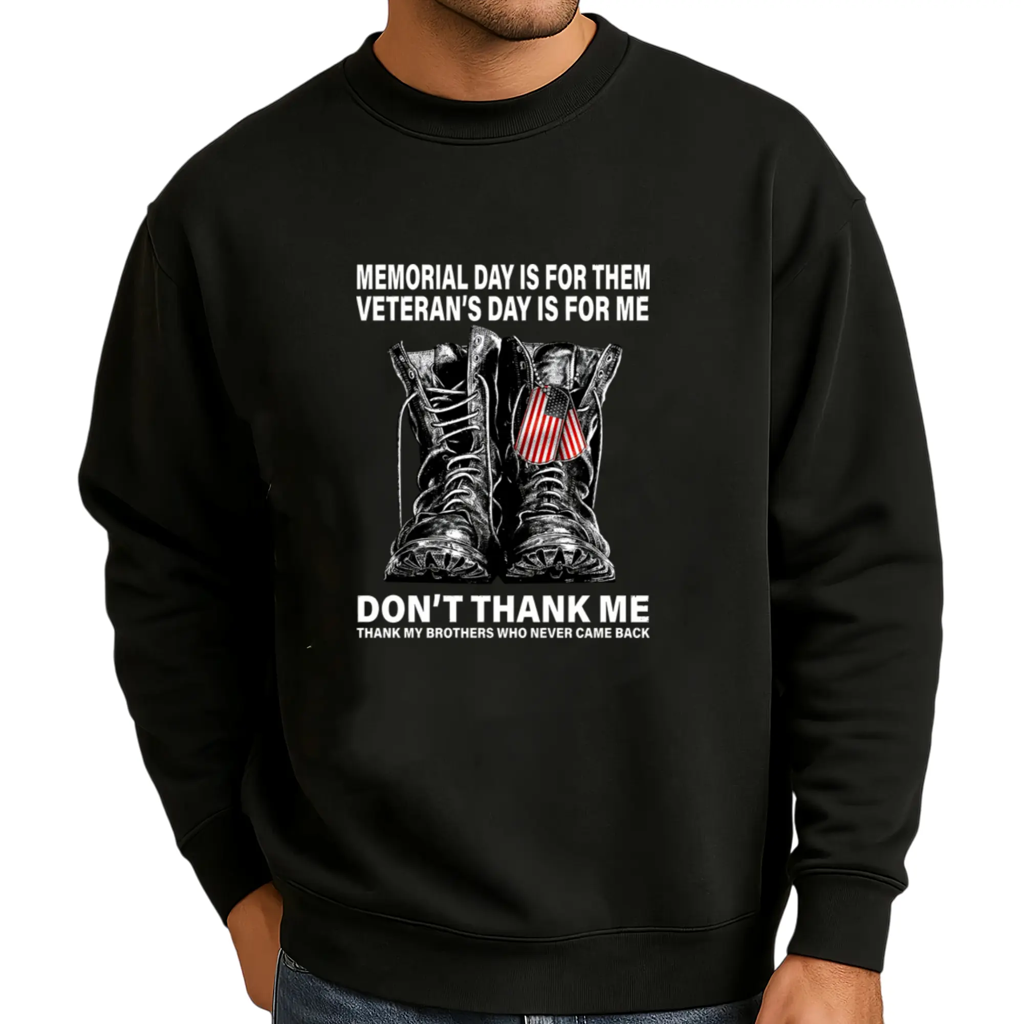 Memorial Day Honors, Veteran's Day Pride – Comfortable Long Sleeve Sweatshirt