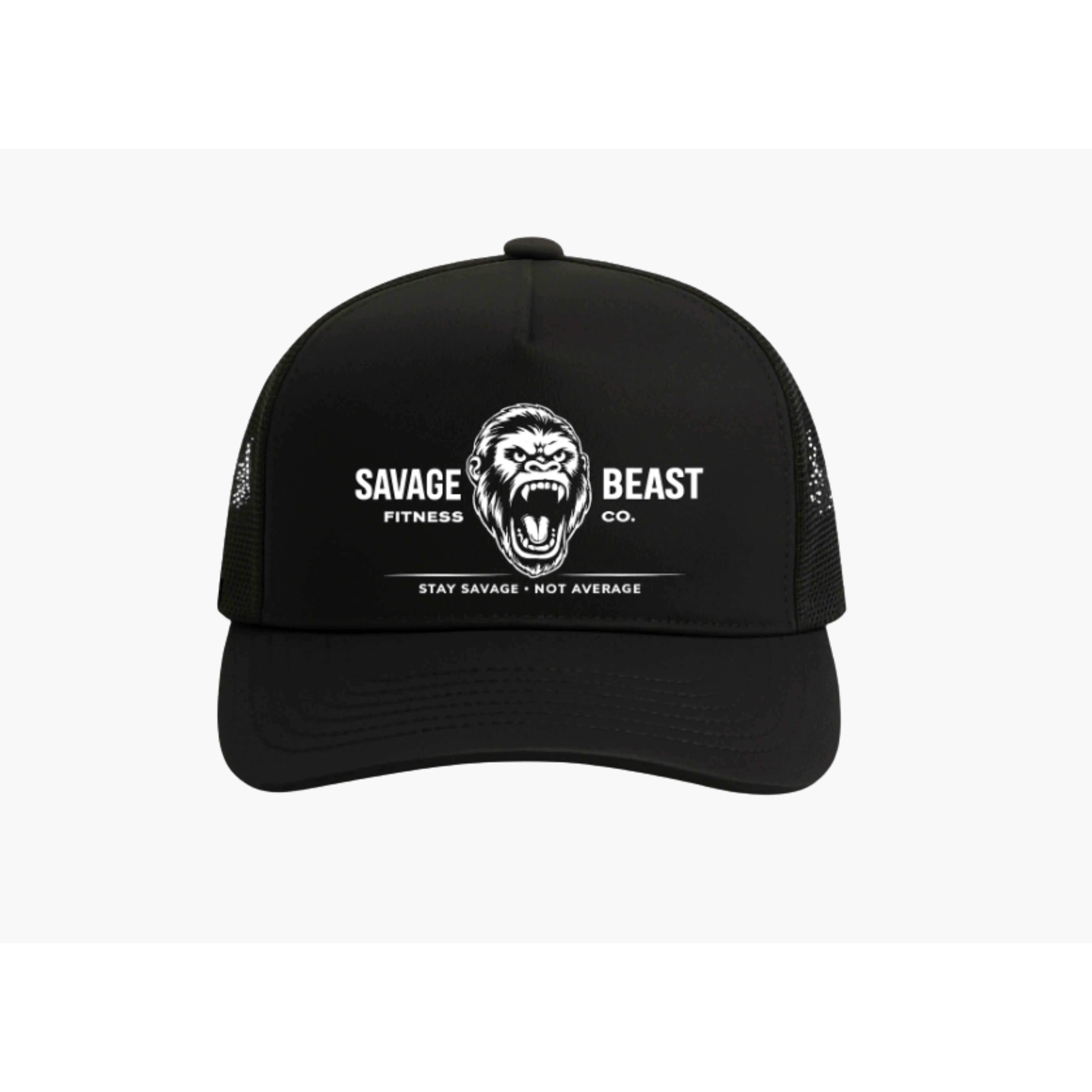 Men’s Trucker Hat | Snapback Gym Hat – Gorilla Logo | Savage Beast