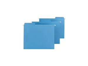 Smead 64099 FasTab Hanging File Folders, Letter, Blue, 20/Box