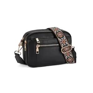 Women's Elegant Crossbody Bag, Fashionable Pu Leather Shoulder Bag with Adjustable Strap, Casual Trendy Versatile High-quality Daily Commuting Bag