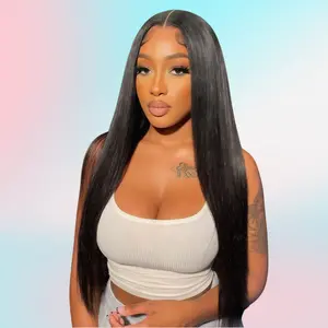 13x6 HD Lace Long Straight Wig - brazilian human hair (16-36 Inches), 200% Density | Glueless Exclusive Women’s Wig, Virgin Raw Hair, Undetectable Lace & Full Volume