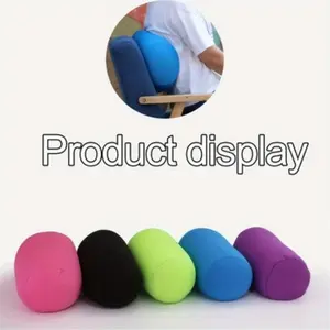 1 piece. Soft mini microbead-filled cushion, sofa lumbar support, roll-shaped throw pillow, comfortable pillow, neck support pillow for travel, home, office and sleep.