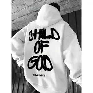 God’s Son patterned hoodie—soft and comfortable loungewear with a streetwear vibe, perfect for relaxing at home and exploring the city when you go out.