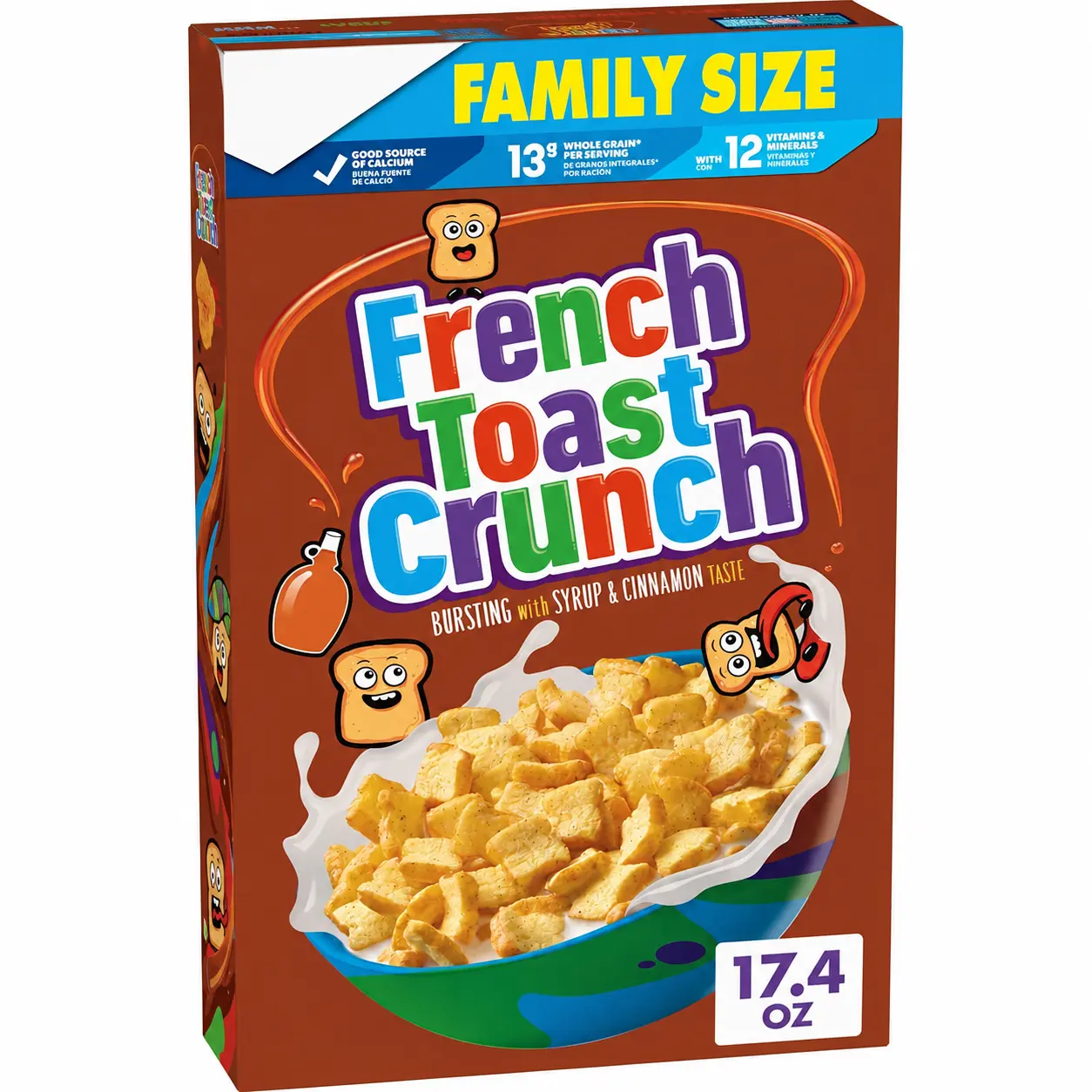 French Toast Flavored Breakfast Cereal – Family Size, 17.4 oz