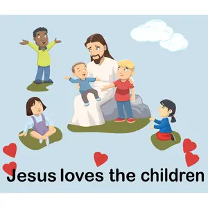 Jesus Love The Children Wall Decals