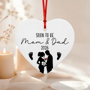 Expecting Baby Ornament 2026 - Pregnancy Announcement for Husband, Wife & Family - Pregnancy Christmas Ornament, Gifts for Expecting Mom, New Mom, New Dad, New Parents
