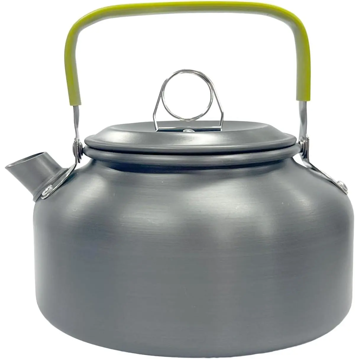0.8L Camping Kettle, Hard-Anodized Aluminum Portable Campfire Kettle for Open Fire, Outdoor Camp Tea Coffee Pot for Stove Top, Backpacking, Hiking, Picnic and Traveling