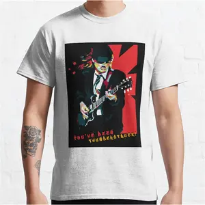 Angus Selling Idea Tee: Lazy Way ACDC Thunderstruck Vintage Style, TS Hawkins Tribute Cotton Hoodie T-Shirt