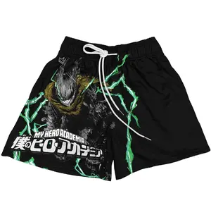 My Hero Academia Deku Vigilante Shorts Men's Basketball Shorts Workout Sport Knee Pants with Pockets Athletic Sweat Walking Summer Shorts