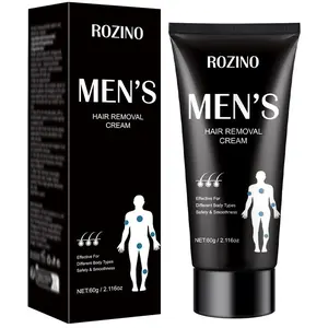 Men's Painless Body Hair Removal Cream, Intimate Hair Removal Cream, Gentle Depilatory Cream for Sensitive Areas
