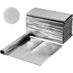 VEVOR Reflective Insulation Roll, EPE Foam Core Radiant Barrier, 3mm 48 inx 250 ft, Aluminum Foil White PE Film Heat Reflective Shield, Thermal Insulation Roll for Garage Door Window RV RoofsVEVOR Super Brand Day