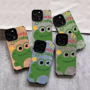 Cute Cartoon Lucky Crocodile Phone Case, Multiple Specifications Available, Shock - Proof & Scratch - Resistant, Suitable for Daily Use & Travel, Stylish Design Adds Personality to Your Phone