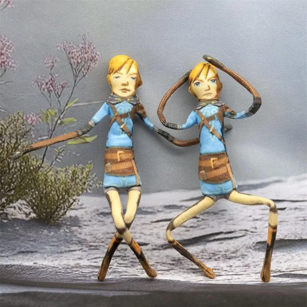 Game Zelda Link Cosplay Dolls Plush Stuffed Doll Abstract Twistable Cotton Figure Room Decoration Party Props